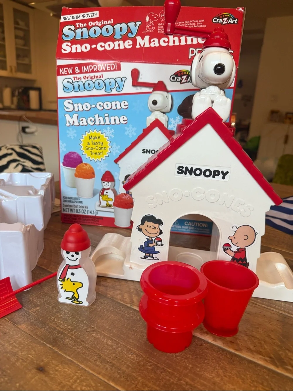 Snoopy Snow Cone Maker for Kids - Red & White